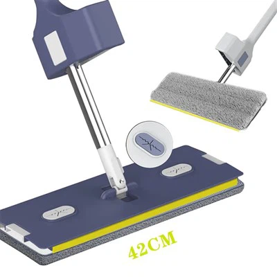 Висококачествен инструмент за почистване регулируема дръжка плосък моп